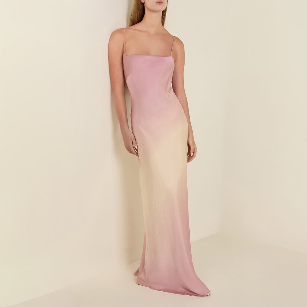 Good American | Satin Slip Maxi Dress | NWT